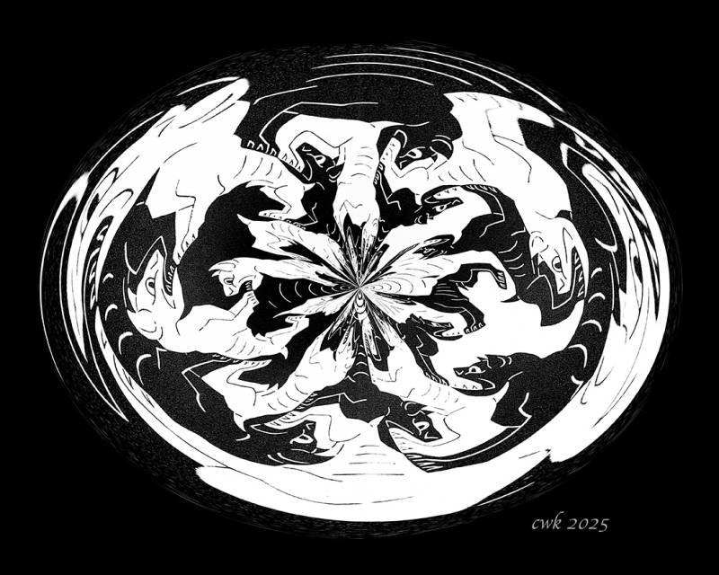 Barking Dogs by artist Charlie Kreitler